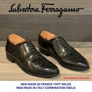 Salvatore Ferragamo  - Men's 7.5 Cap Toe Oxford - New Topy Soles & Italian Heels
